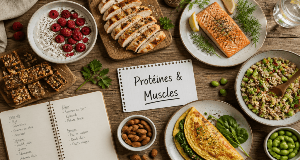 recette riche en proteine musculation table aliments