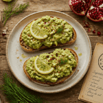 Recettes toast avocat sur pain levain, avocat, œuf, feta, citron