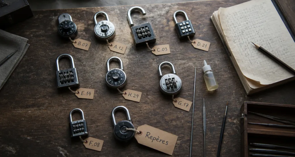 code cadenas combinaison outils