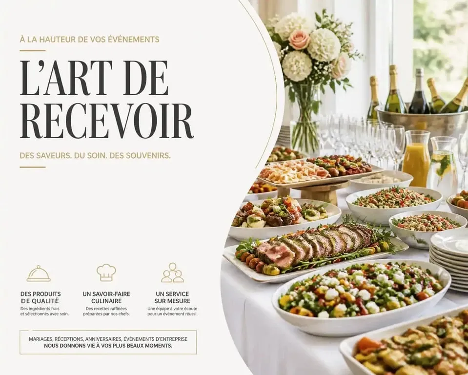 Buffet généreux pour un repas pour 30 personnes