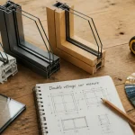 fenetre double vitrage sur mesure échantillons pvc alu bois