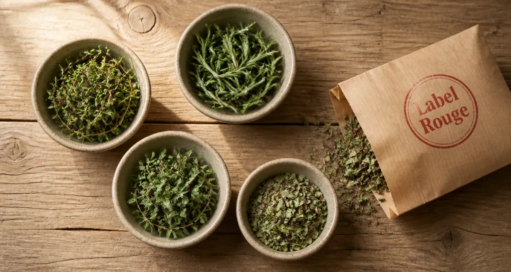 herbes de provence bols et sachet label rouge