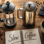 meilleure cafetière à piston en verre et inox sur plan de travail