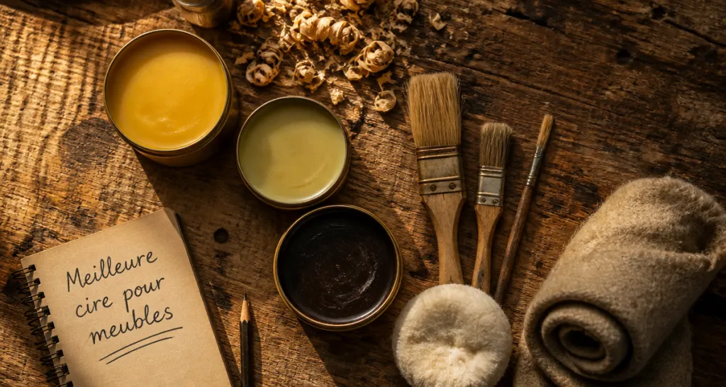 meilleure cire pour meubles pots naturels sur bois