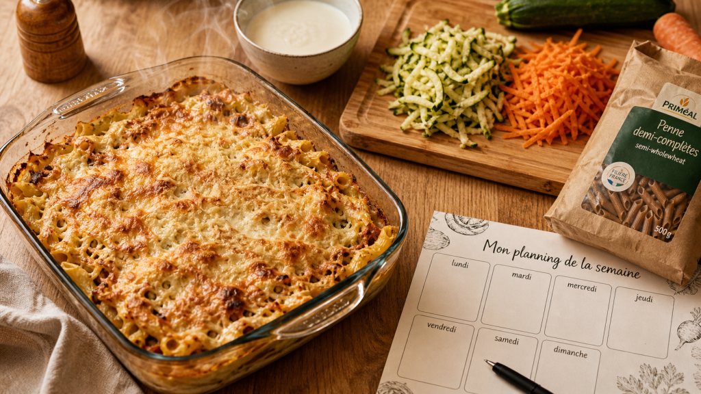 Menu famille semaine : planning 7 jours repas équilibrés