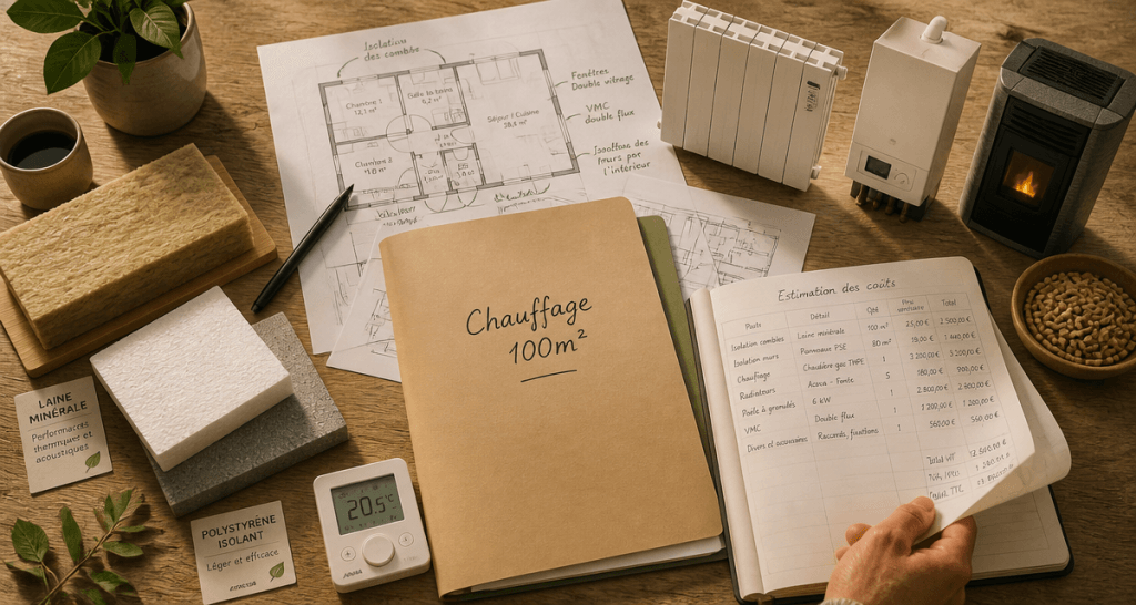 quel chauffage pour une maison de 100m2 échantillons matériaux et appareils