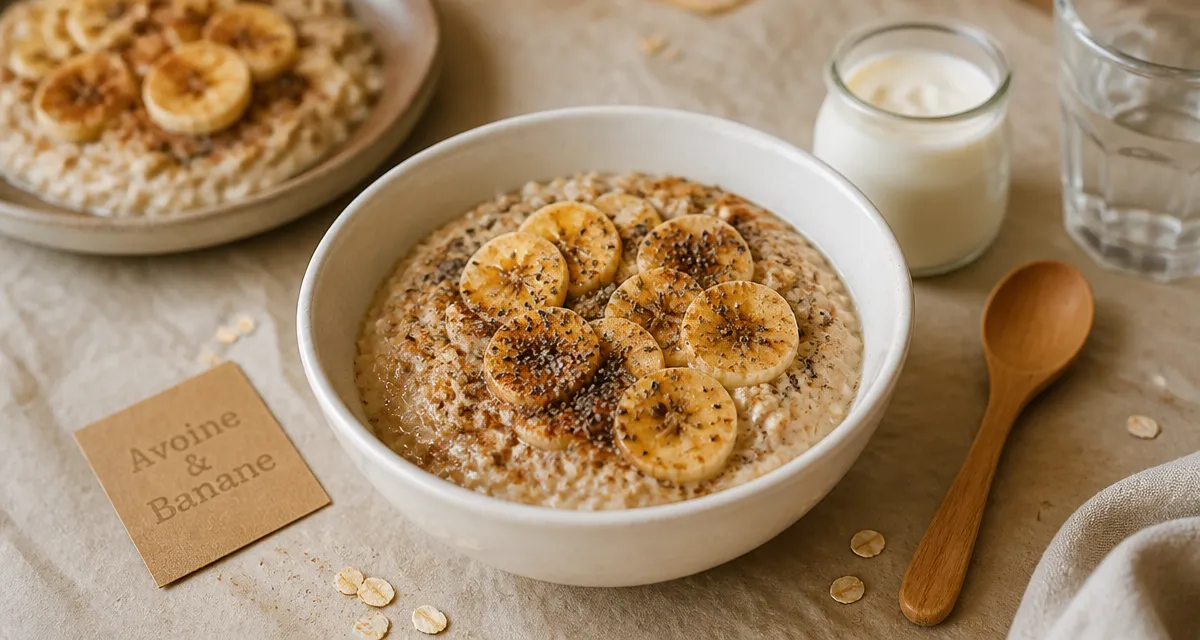 Recette flocon d avoine banane regime : porridge avoine et banane
