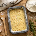 Recette salé : cake inratable aux herbes dans un moule