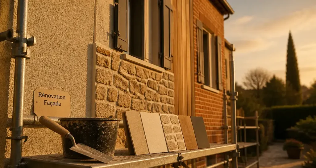 Solutions rénover ou embellir façade : 4 finitions modernes, enduit, pierre, bardage bois