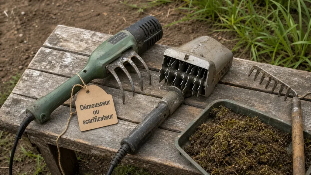 Mousse en surface ou feutre végétal : quand choisir un démousseur ou un scarificateur ?