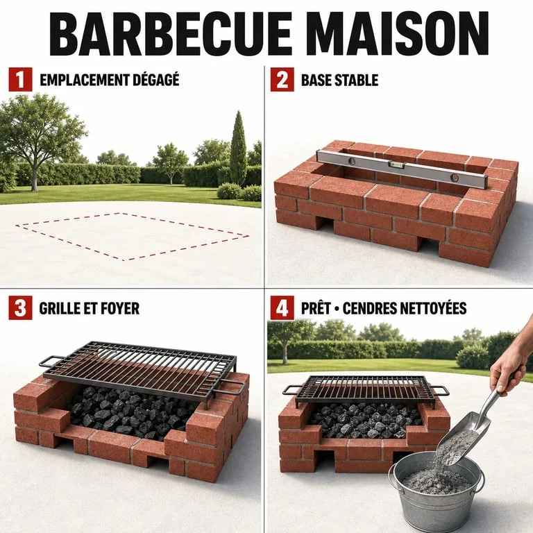 Faire un barbecue maison : illustration des étapes de fabrication et d’installation