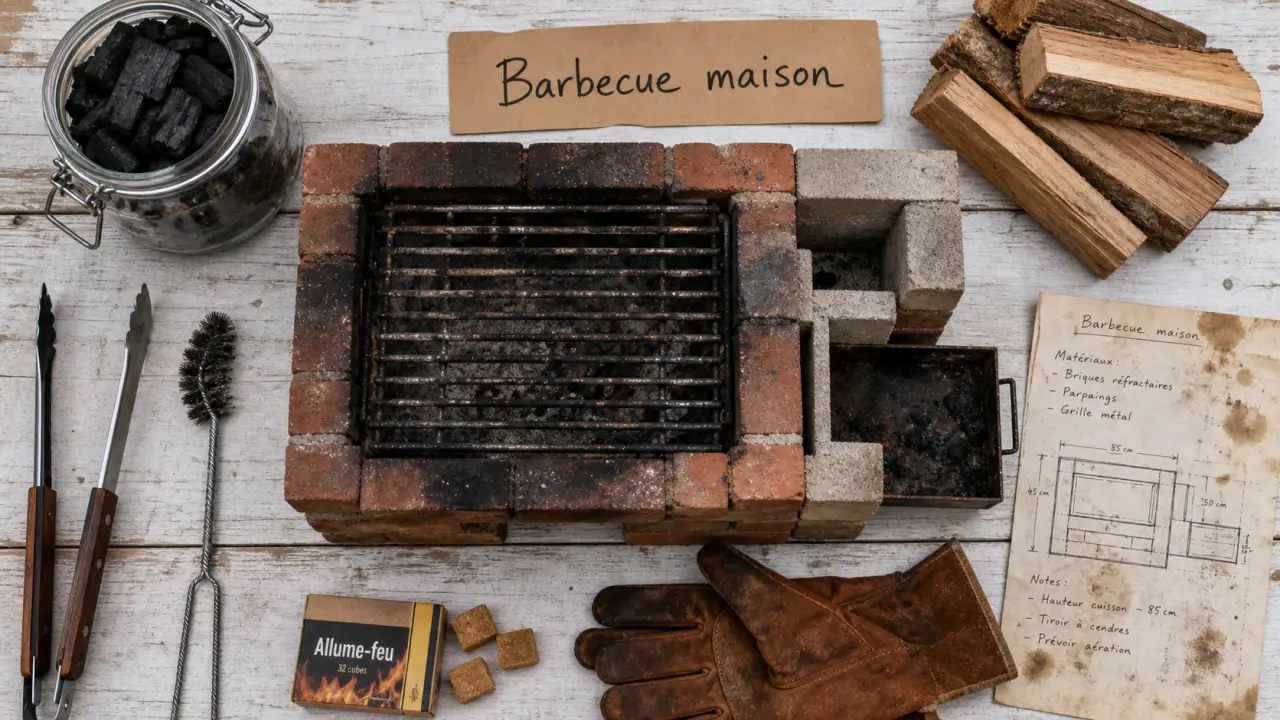 Faire un barbecue maison : bois, charbon ou gaz, erreurs de construction à éviter