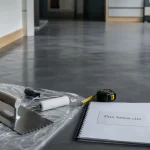Prix du béton ciré au m2 : béton ciré cuisine, texture mate