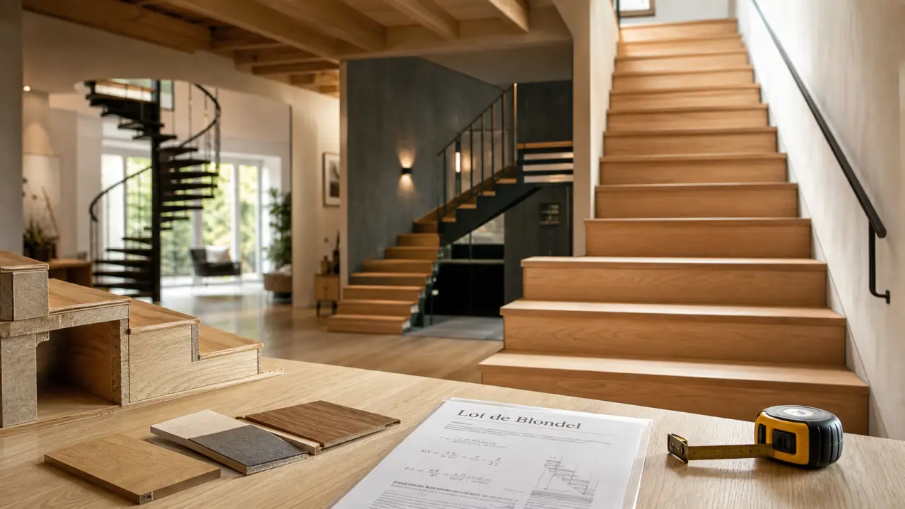 Quel type escalier en bois : optimisation de l’espace intérieure