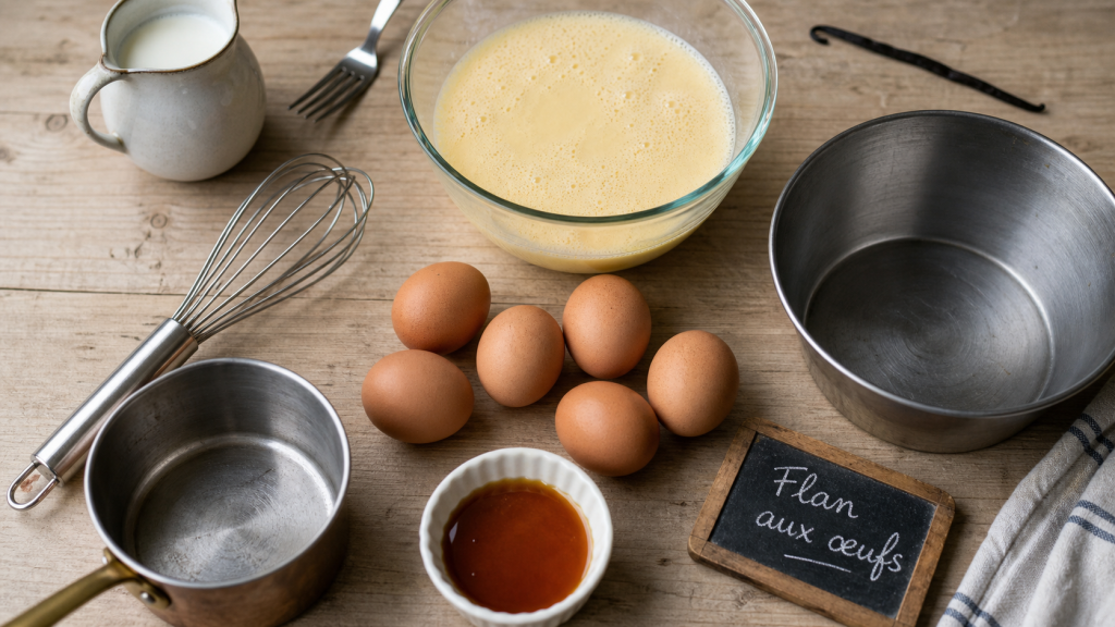 Recette pour utiliser des oeufs : flan aux oeufs, quiche et omelette