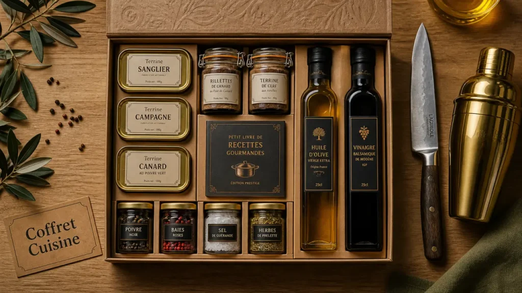 Coffret cadeau cuisine : le choisir par thème, budget et usage