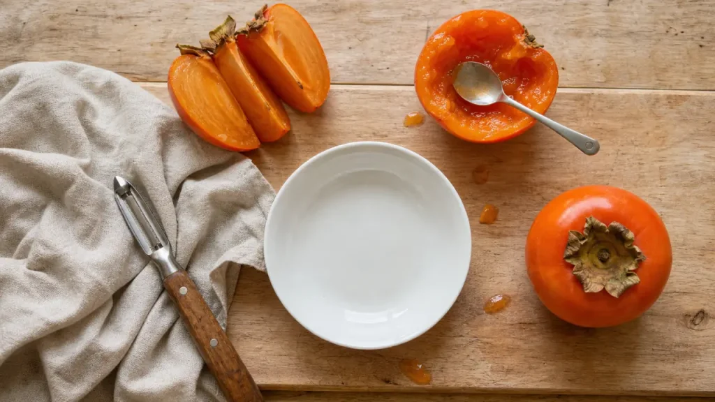 Kaki ferme ou blet : peau, cuillère et maturité pour le manger sans erreur