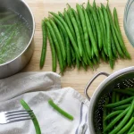 Cuisson haricot vert frais : 6 à 8 minutes, haricots verts croquants