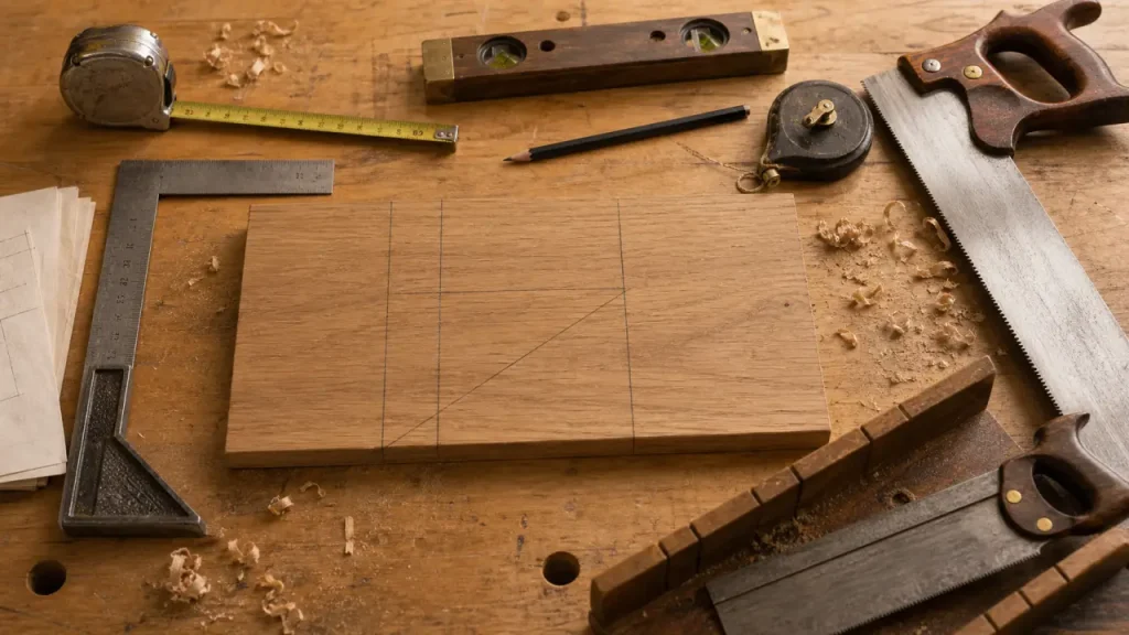 Quels sont les outils d’un menuisier pour mesurer, couper et façonner le bois ?