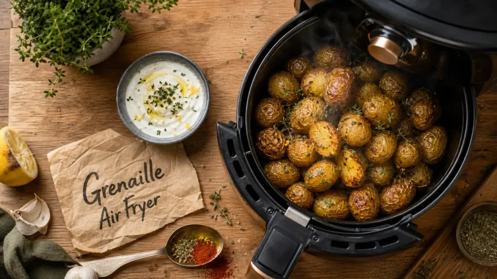 Pommes de terre grenaille au air fryer : 180°C, 20 minutes et le geste qui change le croustillant