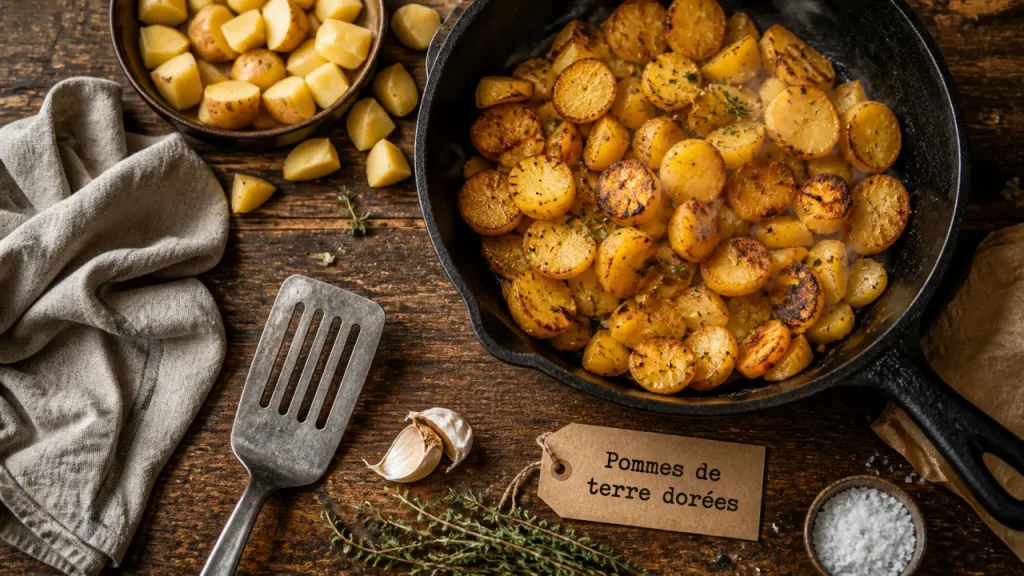 Pommes de terre sautées croustillantes : chair ferme, feu vif et 20 minutes de cuisson
