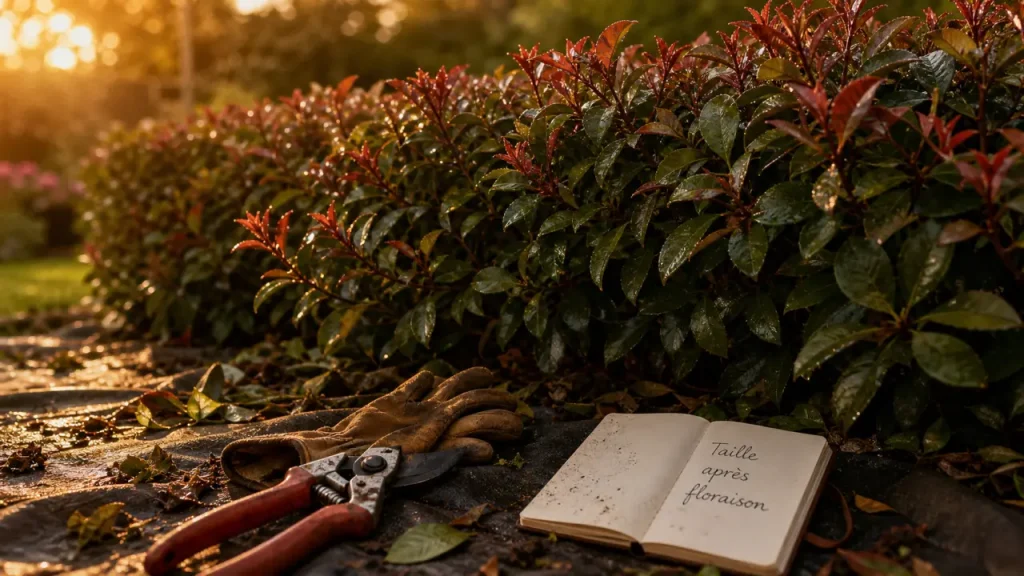 Photinia : quand le tailler pour préserver la floraison et les jeunes pousses rouges