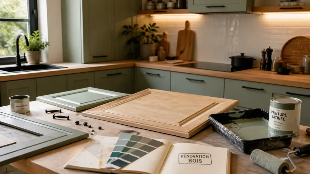 Rénover une cuisine en bois sans tout changer : 12 portes, 2 couches et les erreurs à éviter