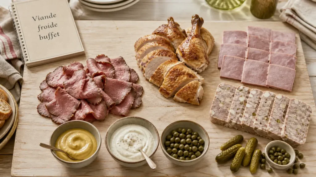 Viande froide pour buffet : les morceaux qui se tiennent vraiment et les 150 g à prévoir