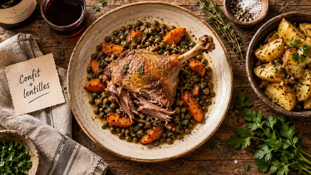 Confit de canard : 4 accompagnements pour équilibrer sa richesse