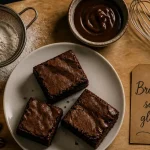 Recette brownies sans gluten : brownie cœur fondant