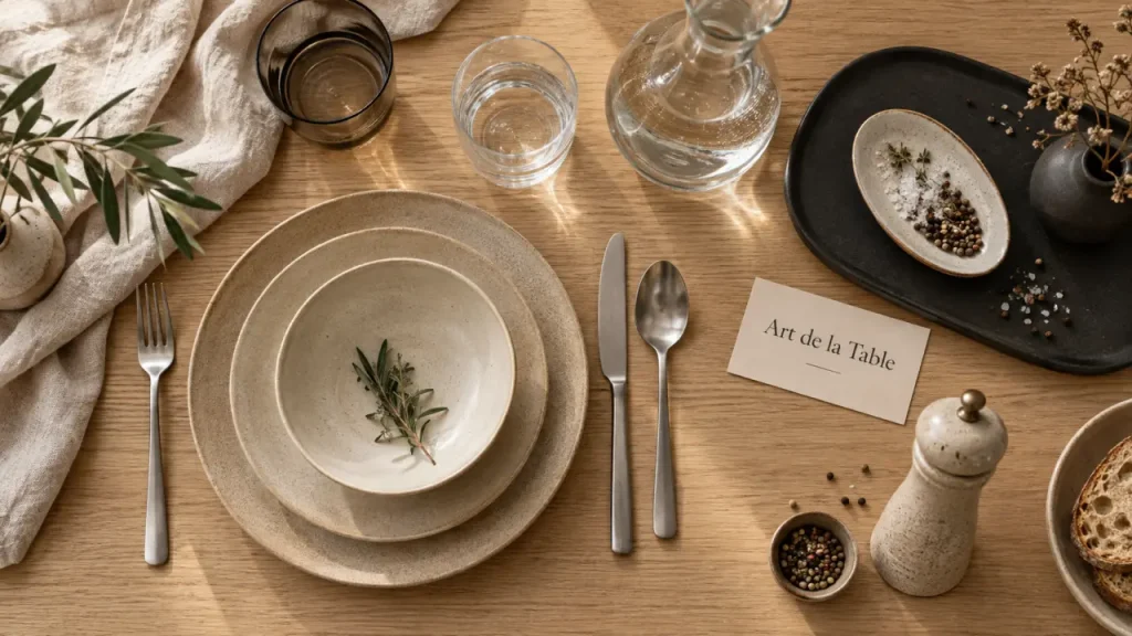 L’art de la table design associe fonctionnalité et caractère, sans surcharge