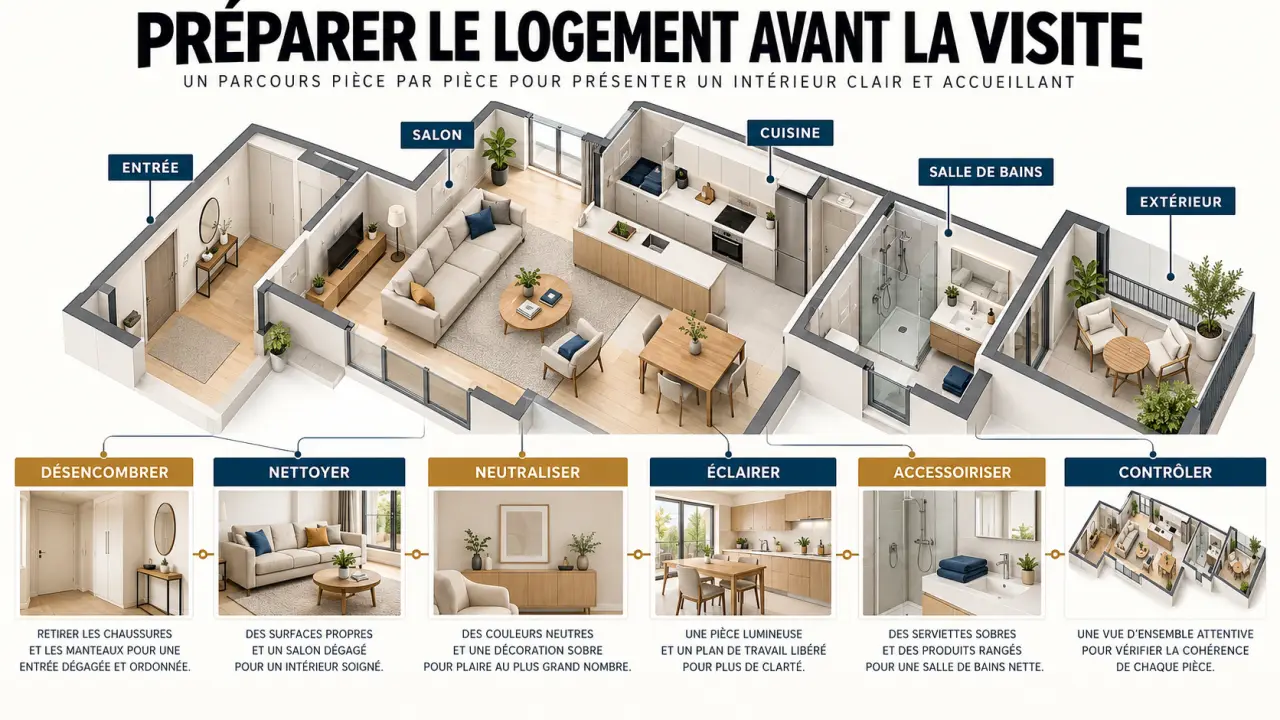 Optimiser sa décoration intérieure pour mieux vendre appartement maison : les étapes du home staging avant une visite