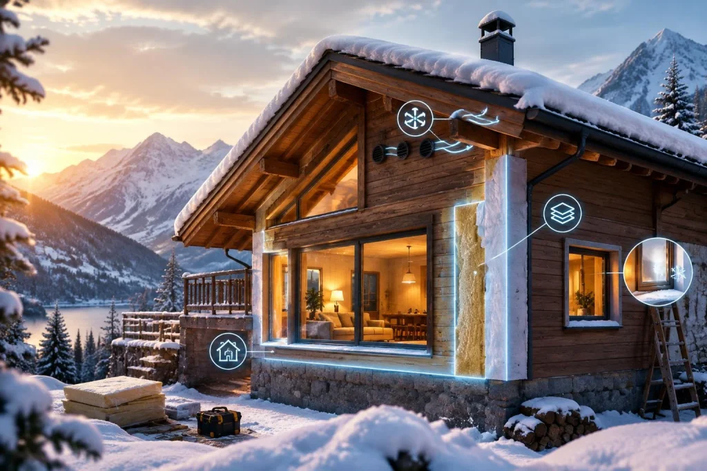 Réussir la rénovation énergétique d’un chalet de montagne : l’ordre des travaux qui protège le confort et le cachet