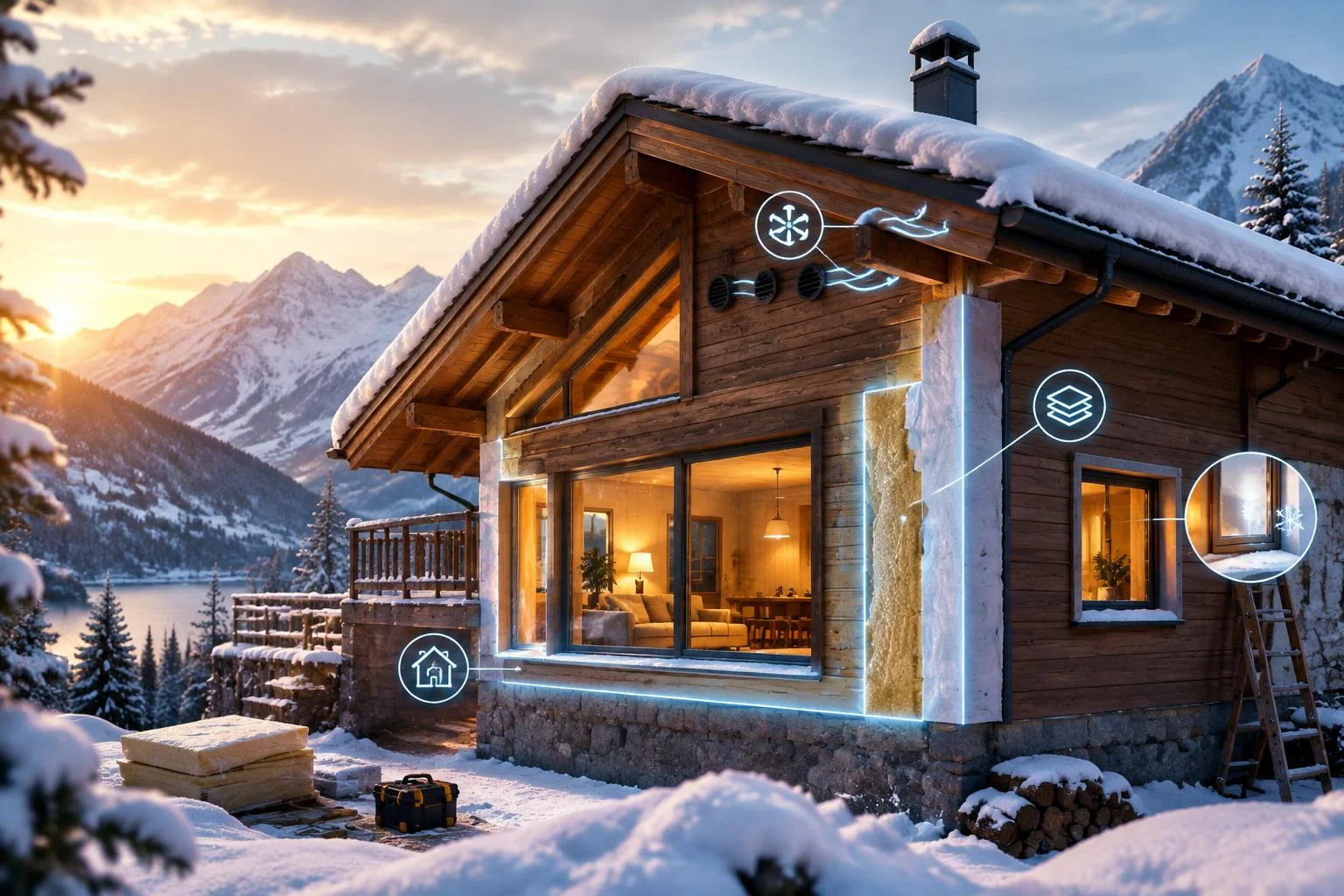 Ordre travaux rénovation énergétique d’un chalet