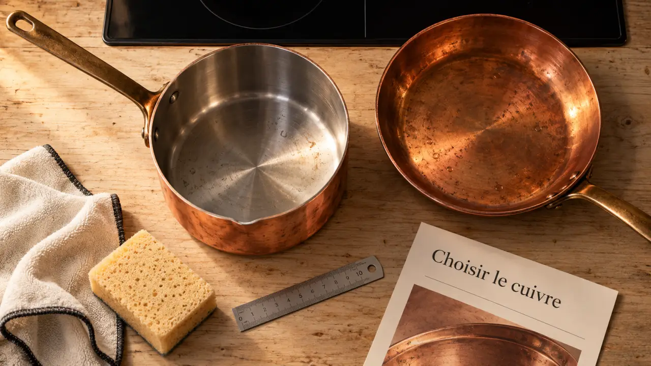 Ustensiles de cuisine en cuivre : revêtement compte autant que l’épaisseur